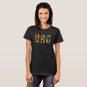 T-shirt Papa Brick Builder Blocks Master Builder (Devant entier)