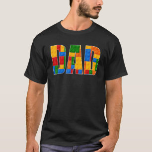 T-shirt Papa Brick Builder Blocks Master Builder Gifrs Bo