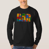T-shirt Papa Brick Builder Blocks Master Builder Gifrs Boy (Devant)