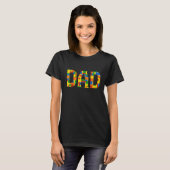T-shirt Papa Brick Builder Blocs Maître Builder Pères D (Devant entier)