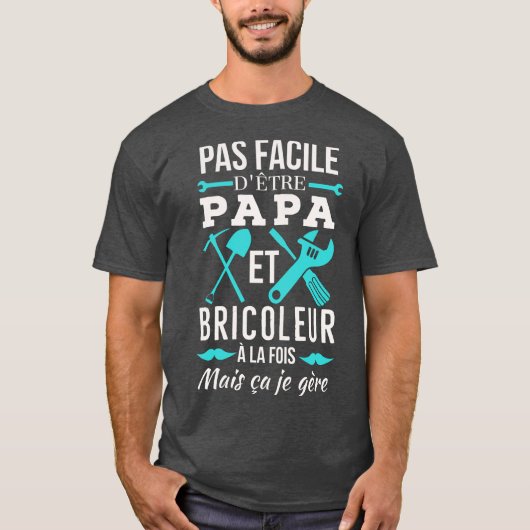 T-shirt Papa Bricoleur (Devant)