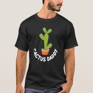T-shirt Papa Cactus Amoureux de la Nature Jardinage à Domi