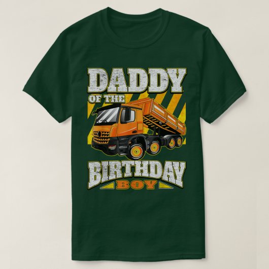 T-shirt Papa - Camion de vidage Anniversaire (Design devant)