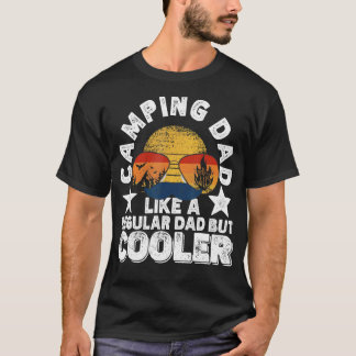 T-shirt Papa campeur comme un papa normal mais plus cool