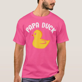 T-shirt Papa Canard Amoureux Drôle de Canard Chasse au Can