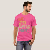 T-shirt Papa Capitaine Bateau (Devant entier)