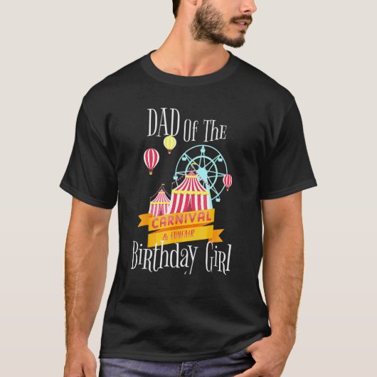 T-shirt Papa Carnaval De La Fille D'anniversaire Tenue De  (Devant)