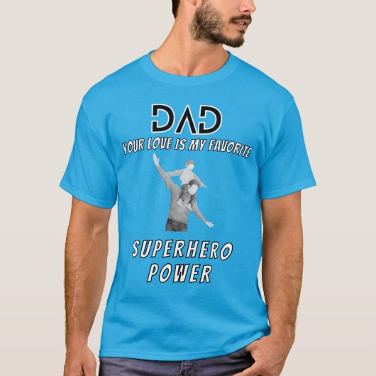 T-shirt Papa, c'est super-héros (Devant)