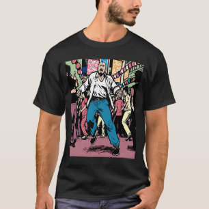 T-shirt Papa champion de danse Danseur pop rétro Papa