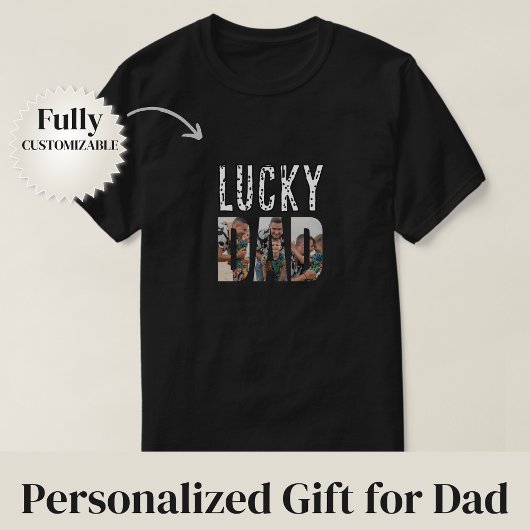 T-shirt Papa chanceux
