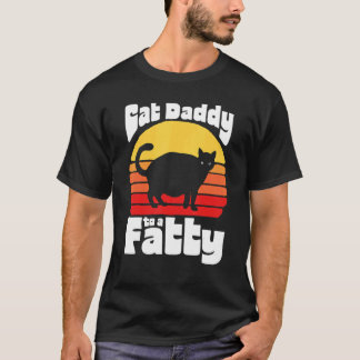 T-shirt Papa Chat à un Gros ! Drôle Rétro 80s Coucher de s