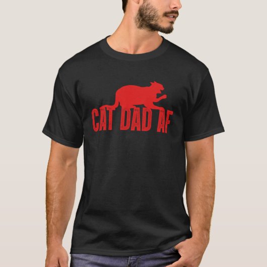 T-shirt Papa Chat Af Papa Chaton Chat (Devant)