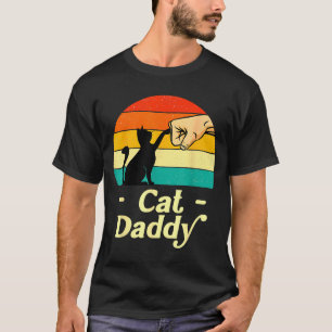 T-shirt Papa Chat Drôle Vintage Amateur de Chat Papa Chat 