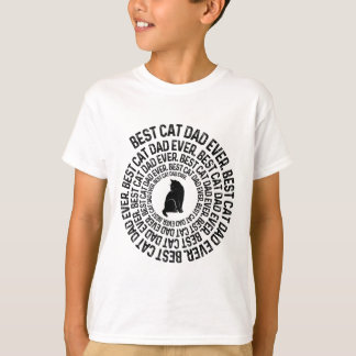 T-shirt Papa Chat en Spirale - Meilleur Papa Papa Papa Jam