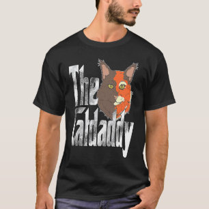 T-shirt Papa Chat Le Parrain des Chats Papa Chat Fou Papa