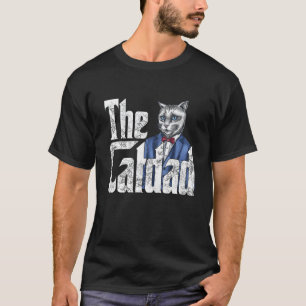 T-shirt Papa Chat Le Parrain des Chats Papa Chat Fou Papa