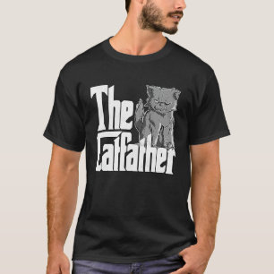 T-shirt Papa Chat Le Parrain du Chat Fou Méchant Papa Chat