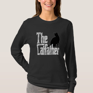 T-shirt Papa Chat Le Parrain du Chat Fou Père Chat Noir