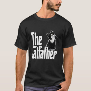 T-shirt Papa Chat Le Parrain du Chat Gros Chat Noir et Bla