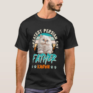 T-shirt Papa Chat LE PLUS GRAND PÈRE DE CHAT PERSAN CONNU