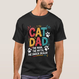 T-shirt Papa Chat L'Homme Mythe Distributeur de Friandises