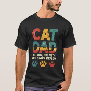 T-shirt Papa Chat L'Homme Mythe Distributeur de Friandises