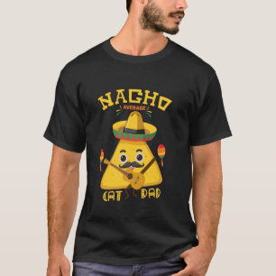 T-shirt Papa Chat Moyen Nacho Chapeau de Sombrero Drôle Ci