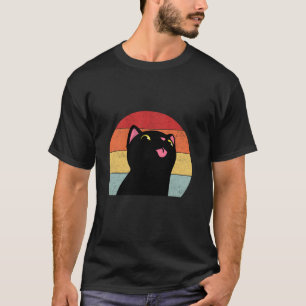 T-shirt Papa chat noir attitude de chat noir parent de cha