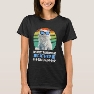 T-shirt Papa Chat PLUS GRAND PÈRE DE CHAT PERSAN CONNU Vin