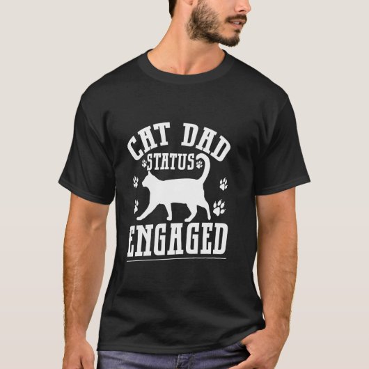 T-shirt Papa Chat Statut Engagé Papa Chat (Devant)
