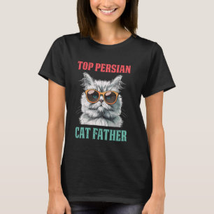 T-shirt Papa Chat TOP CHAT PERSAN PÈRE Drôles de chats per