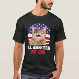 T-shirt Papa Chat Tout Américain 3