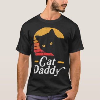T-shirt Papa Chat Vintage Style Chat Rétro des Années Quat
