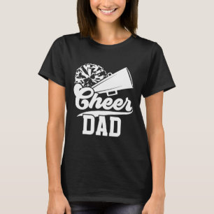 T-shirt Papa cheer Papa meneur de claque Papa cheerleader