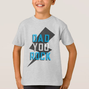 T-shirt Papa, Chemise Rock pour enfants