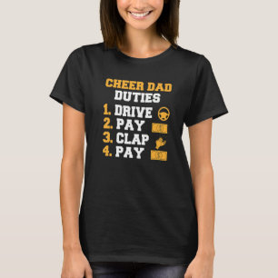 T-shirt Papa Chéri Dirige Les Devoirs De Papa Paye Et Appl