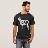 T-shirt Papa Chèvre Drôle (Devant entier)