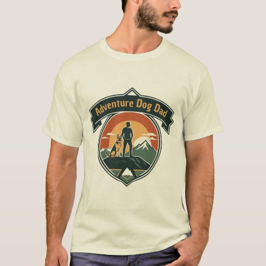 T-shirt Papa Chien d'Aventure (Devant)