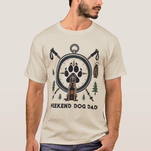 T-shirt Papa Chien de Week-end (Devant)