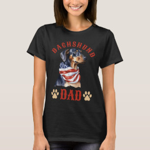 T-shirt Papa Chien Fête des pères 4 juillet