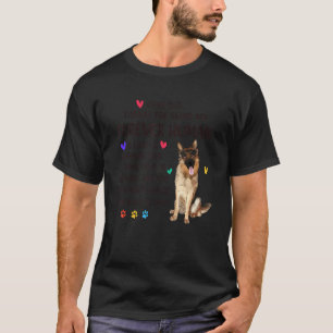 T-shirt Papa Chien Pour Toujours Humain Berger Allemand F