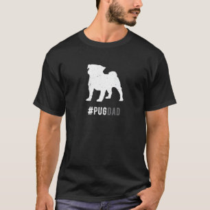 T-shirt Papa Chien Pug Pour Hommes Pug Chien Papa