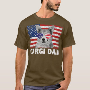 T-shirt Papa Chien Rétro Vintage Amateur de Chiots Papa Co