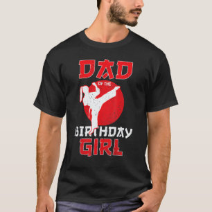 T-shirt Papa classique de la fille de karaté taekwondo d'a