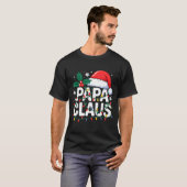 T-shirt Papa Claus Christmas Lights Santa Family Matching  (Devant entier)