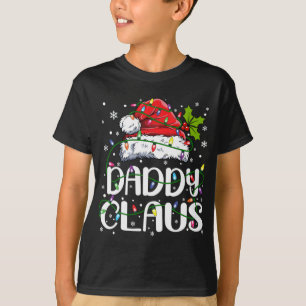T-shirt Papa Claus Lumières de Noël Pyjama Famille Matchin