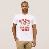T-shirt Papa Claus – Official Cookie Tester | Funny Christ (Devant entier)