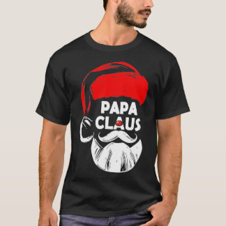 T-shirt Papa Claus Pajama de Noël Famille Correspondant No