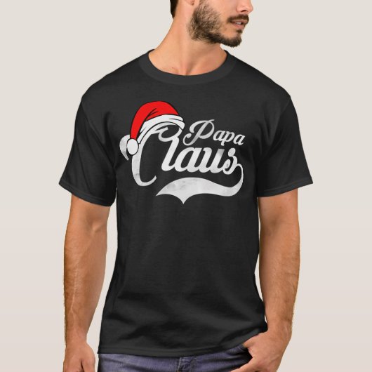 T-shirt Papa Claus T- (Devant)