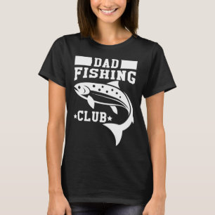 T-shirt Papa Club de pêche Pêcheur ami Pêcheur Poisson Cat